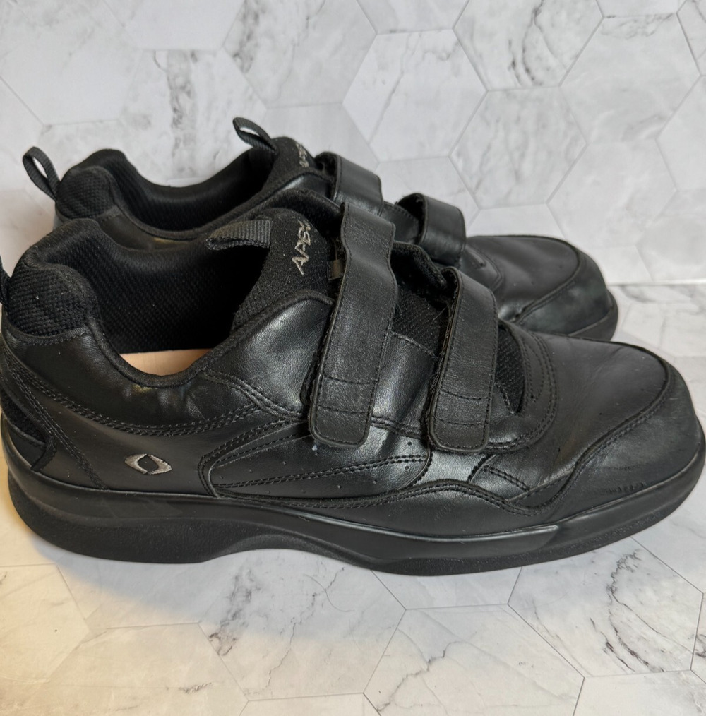 Apex Ambulator Shoes G8010M Mens Size 12 EE Black Straps Comfort Medical
